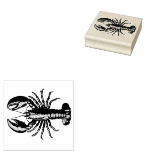 Trendy kreeft rubberstempel