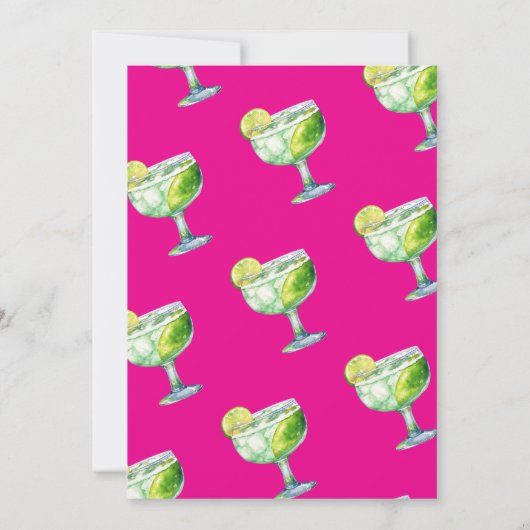 Trendy Laatste Margarita als een Señorita Bachelor Kaart (Achterkant)
