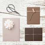 Trendy Land Rustic Brown Solid Color Inpakpapier Vel<br><div class="desc">Een mooie kleurentrio van licht,  donkere chocolade en mochkabruine vellen papier. Een compliment aan uw cadeautjes voor elke speciale gelegenheid,  gebeurtenis of vakantieperiode.</div>