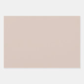 Trendy Landelijk Rustiek Bruin Effen Kleur Inpakpapier Vel (Voorkant)