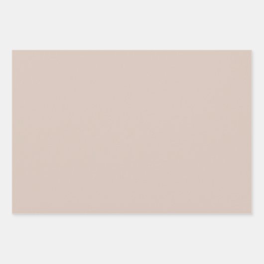 Trendy Landelijk Rustiek Bruin Effen Kleur Inpakpapier Vel (Voorkant)