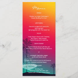 Trendy Las Vegas Bruiloft Receptie Diner Menu's