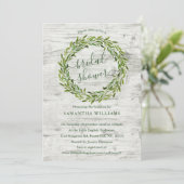 Trendy Laurel Wreath Greenery Vrijgezellenfeest Kaart (Staand voorkant)
