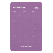 Trendy Lavendel Voljaar 2024 Kalender Magneet (Verticaal)