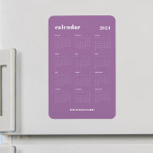Trendy Lavendel Voljaar 2024 Kalender Magneet