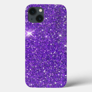 Trendy Lavender Paars Sparking Glitter Glitz iPhone 13 Hoesje