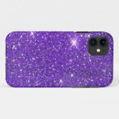 Trendy Lavender Paars Sparking Glitter Glitz Case-Mate iPhone Case (Achterkant (horizontaal))