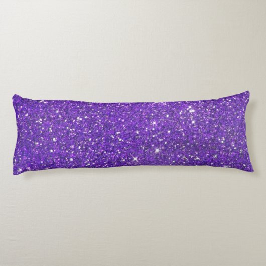 Trendy Lavender Paars Sparking Glitter Glitz Lichaamskussen (Achterkant)