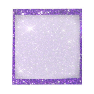 Trendy Lavender Paars Sparking Glitter Glitz Notitieblok