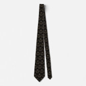 Trendy Lawyer Justice Scales Black Gold  Neck Tie Stropdas (Voorkant)