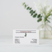 Trendy Leaf Stem-visitekaartje Visitekaartje (Staand voorkant)