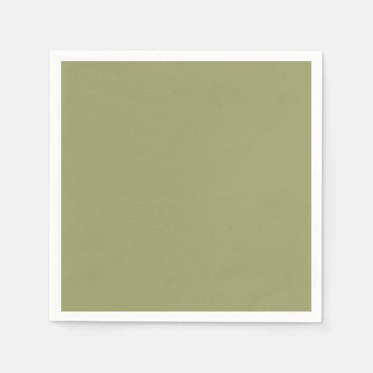 Trendy Leafy Brushwood Green - Papieren servetten (Voorkant)