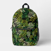 Trendy Leafy Plant Green Garden Bedrukte Rugzak (Voorkant)