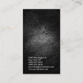 Trendy Leather Effect Consultant Visitekaartje (Achterkant)