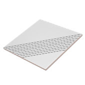 Trendy legant diagonaal lijnen op wit tegeltje (Zijkant)