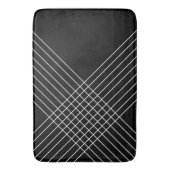 Trendy legant Geometric op zwart Badmat (Voorkant Verticaal)