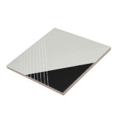 Trendy legant geometrische afbeelding op grijs en  tegeltje (Zijkant)