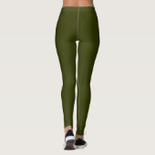 Trendy legergroene leggings (Achterkant)