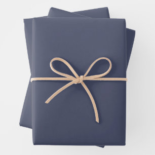 Trendy Leisteen Blauw Grijs - Set Papiervellen Inpakpapier Vel