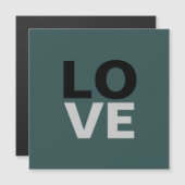 Trendy leisteen grijs achtergrond liefde bruiloft (Voorkant / Achterkant)