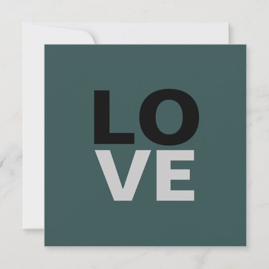 Trendy Leisteengrijze Achtergrond Liefde Bruiloft (Voorkant)