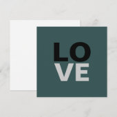 Trendy Leisteengrijze Achtergrond Liefde Huwelijk  (Voorkant / Achterkant)