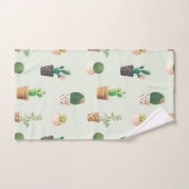 Trendy lekkere sachactus op de achtergrond van de  bad handdoek (Handdoek)