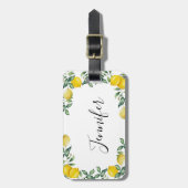 Trendy lemons bagagelabel (Voorkant verticaal)