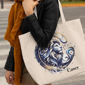Trendy Leo Waterverf Zodiac Design Tote Bag