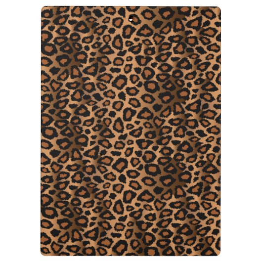 Trendy Leopard Animal Design Klembord (Achterkant)