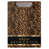 Trendy Leopard Animal Design Klembord (Voorkant)