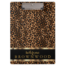 Trendy Leopard Animal Design Klembord