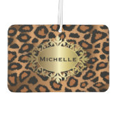 Trendy Leopard Animal Print Luchtverfrisser (Achterkant)