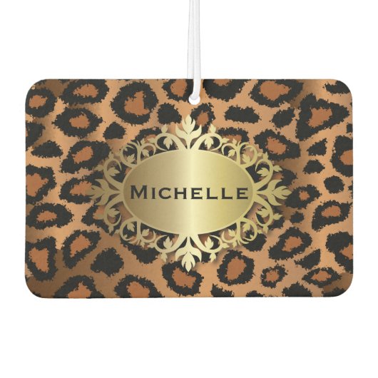 Trendy Leopard Animal Print Luchtverfrisser (Voorkant)