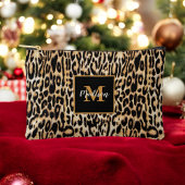 Trendy Leopard Animal Print met Monogram Etui