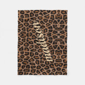 Trendy Leopard Big Cat Gorgood Animal Pattern Fleece Deken (Voorkant)