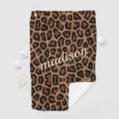 Trendy Leopard Big Cat Gorgood Animal Pattern Golfhanddoek (Insitu)