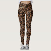 Trendy Leopard Big Cat Gorgood Animal Pattern Leggings (Voorkant)