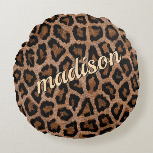Trendy Leopard Big Cat Gorgood Animal Pattern Rond Kussen
