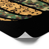 Trendy Leopard Camo Pumpkin Animal Print Cheetah F (Hoek)