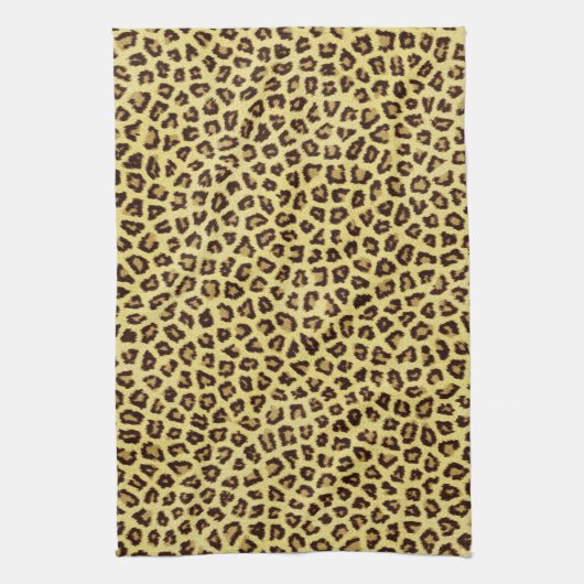 Trendy Leopard Cheetah Print Theedoek (Verticaal)
