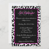 Trendy Leopard en nu Afstuderen nodiging Kaart (Achterkant)