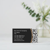 Trendy Leopard Pattern Beauty Theme Visitekaartje (Staand voorkant)