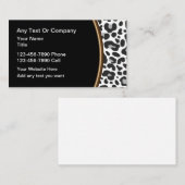 Trendy Leopard Pattern Beauty Theme Visitekaartje (Voorkant / Achterkant)