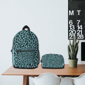 Trendy Leopard Print Aangepaste Naam Cosmetische T Toilettasje