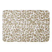  Trendy Leopard Print Gouden Glitter Badmat (Voorkant)