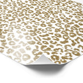  Trendy Leopard Print Gouden Glitter Foto Afdruk (Hoek)