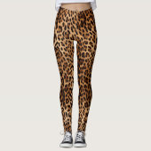 Trendy Leopard Print Leggings (Voorkant)