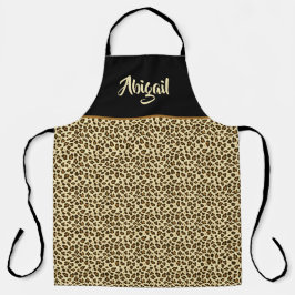 Trendy Leopard Print - op maat gemaakt Schort