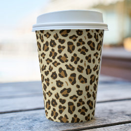 Trendy Leopard Print Papieren Bekers